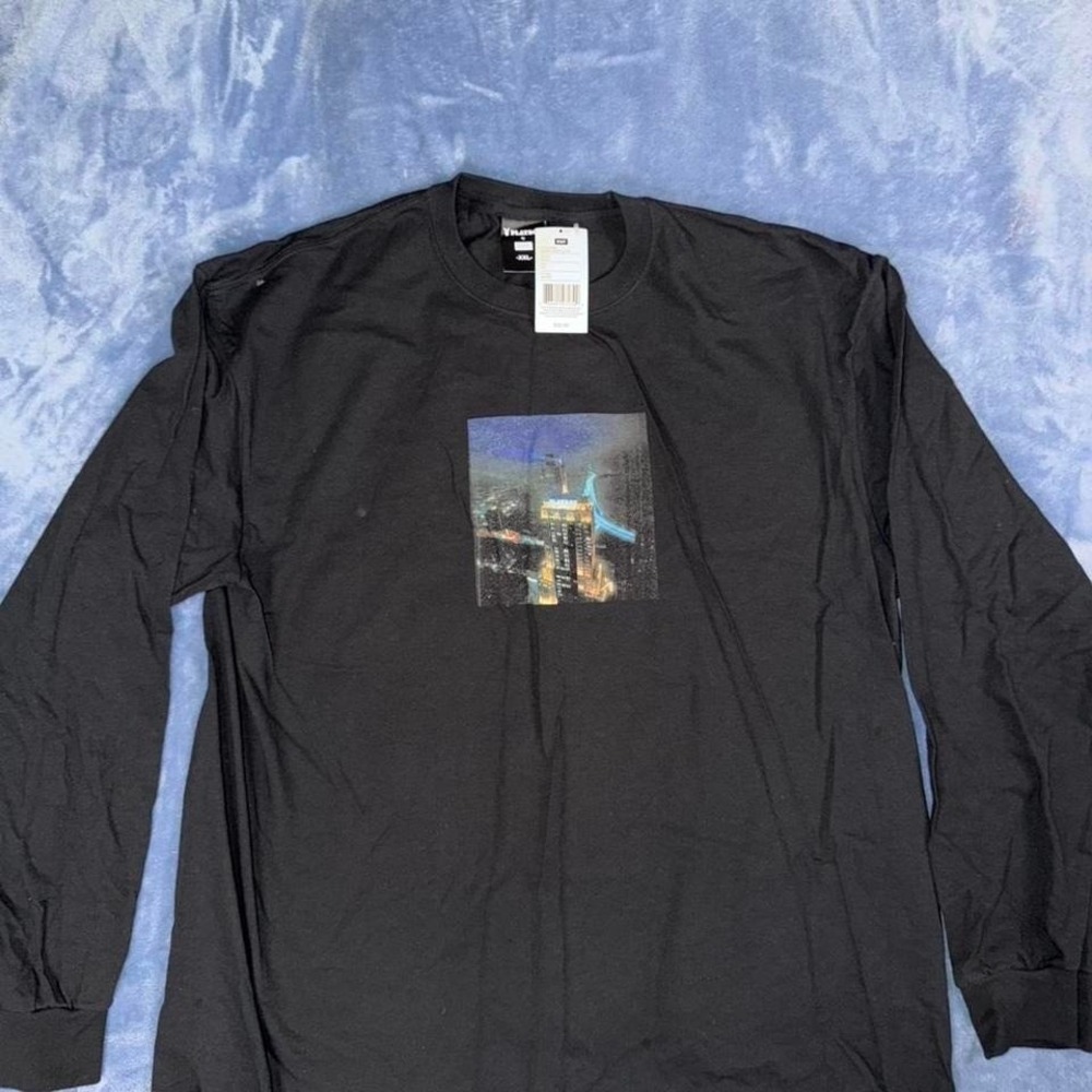 Huf x playboy black long‎ sleeve shirt new men size 2xl